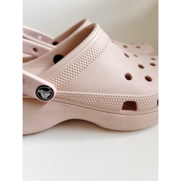 Crocs Women's Classic Platform Clog Light Pink Size W9 - Picture 6 of 15